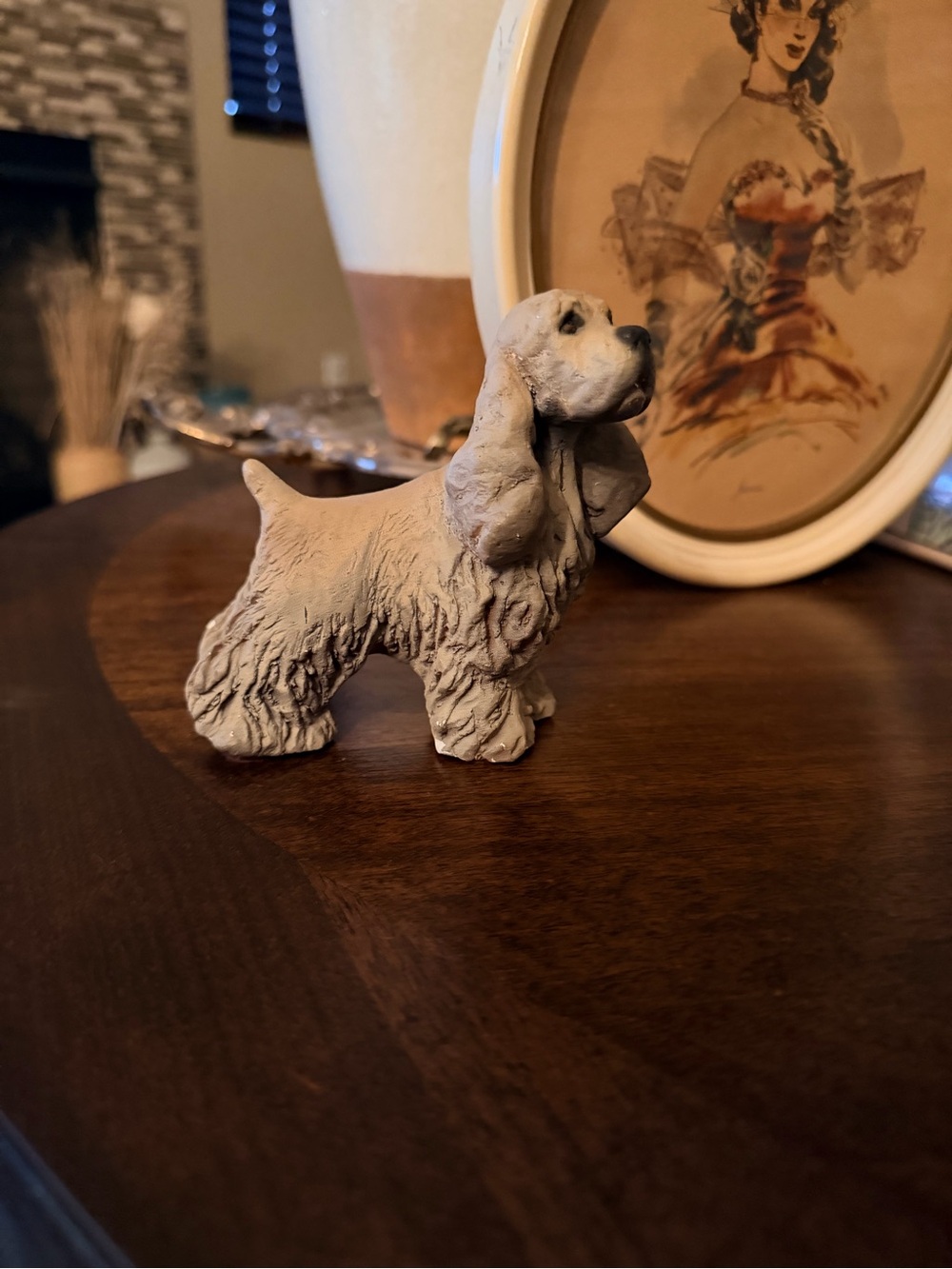 Vintage Ron Hevener Cocker Spaniel. Lancaster PA 1980s collectible